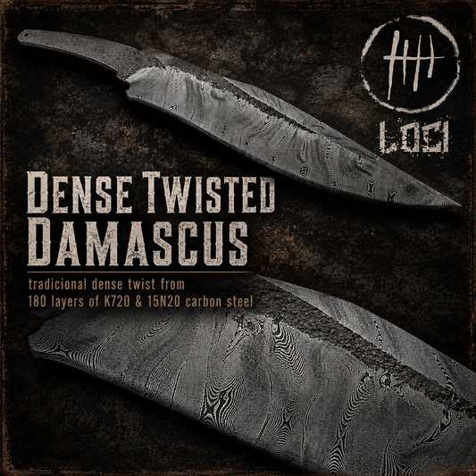 Gęsto Skręcony Damast - 180 Warstw