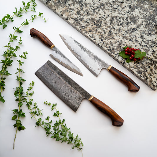 ZESTAW 225mm Gyuto, 150mm Gyuto, 205mm Tasak