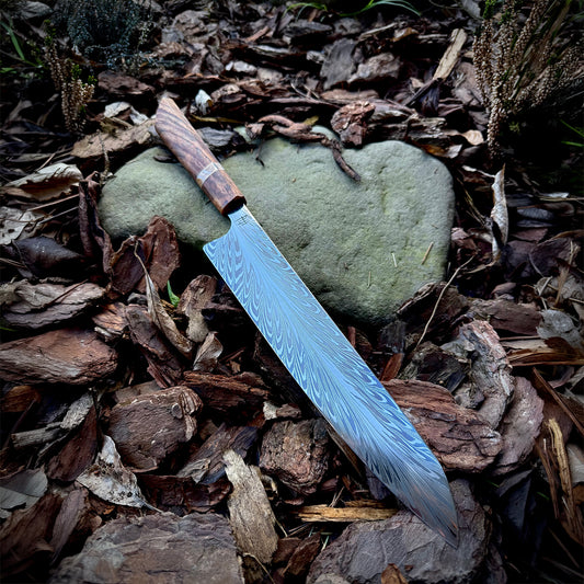 Zestaw noży kuchennych "Feather Damascus" 260 mm Gyuto, 160 mm Gyuto, 115 mm Ko-Santoku